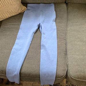 Workout leggings light blue very lightly used.